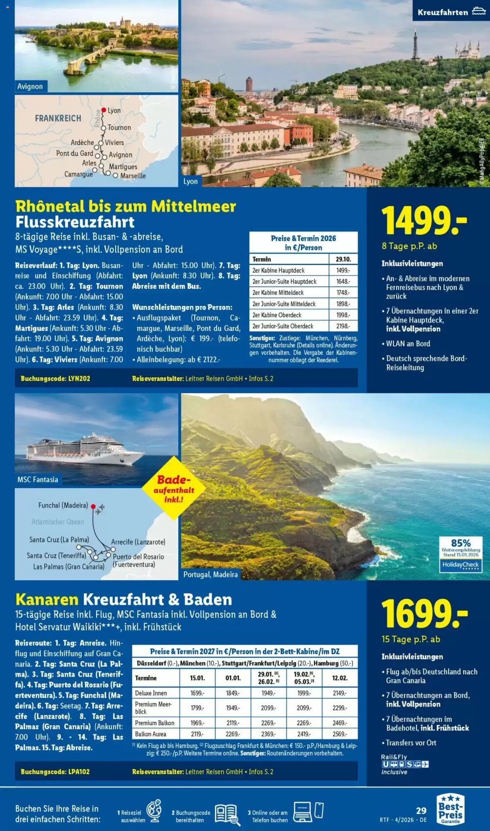 Lidl Reisen Prospekt (ab 11.04.2026) zum Blättern - Seite 29