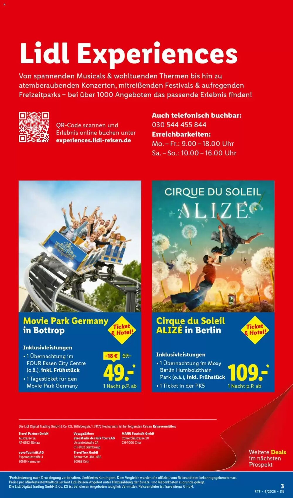 Lidl Reisen Prospekt (ab 11.04.2026) zum Blättern - Seite 3