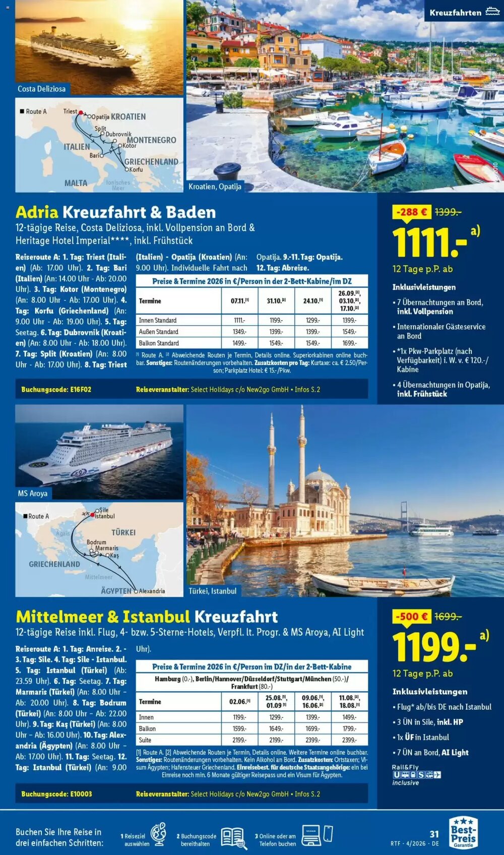 Lidl Reisen Prospekt (ab 11.04.2026) zum Blättern - Seite 31