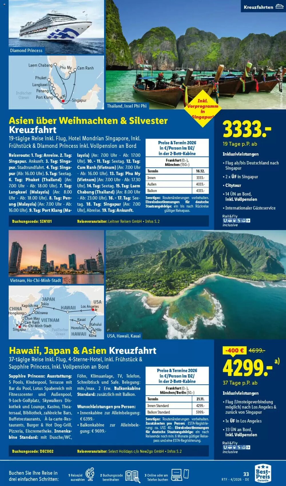 Lidl Reisen Prospekt (ab 11.04.2026) zum Blättern - Seite 33