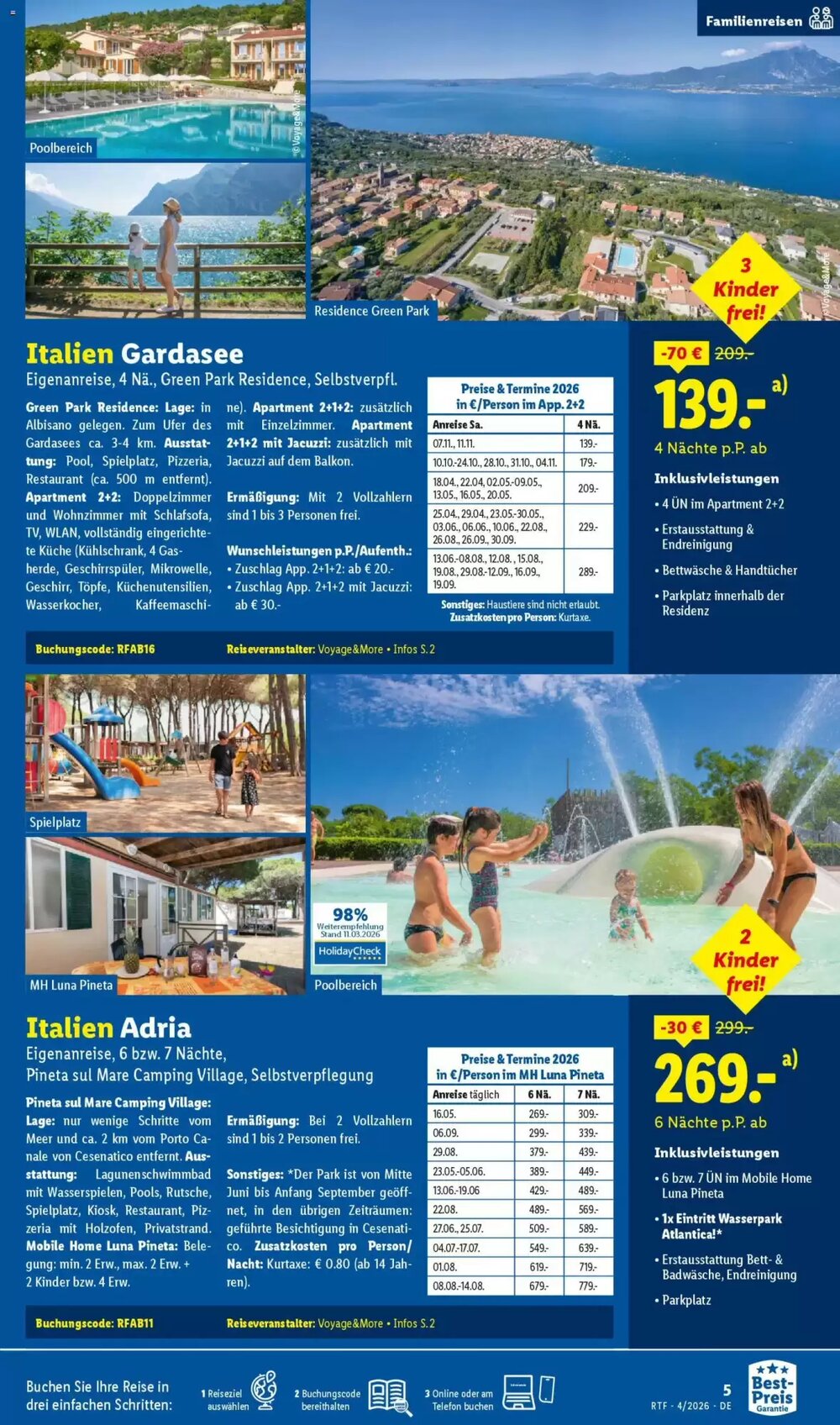 Lidl Reisen Prospekt (ab 11.04.2026) zum Blättern - Seite 5