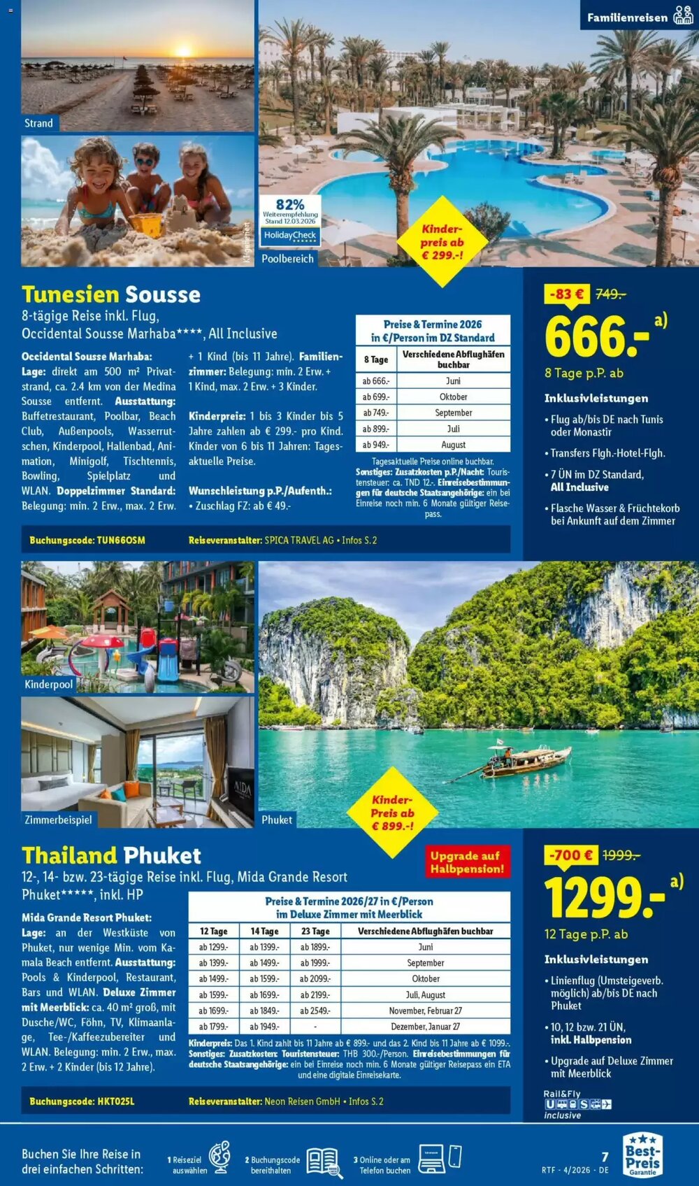 Lidl Reisen Prospekt (ab 11.04.2026) zum Blättern - Seite 7