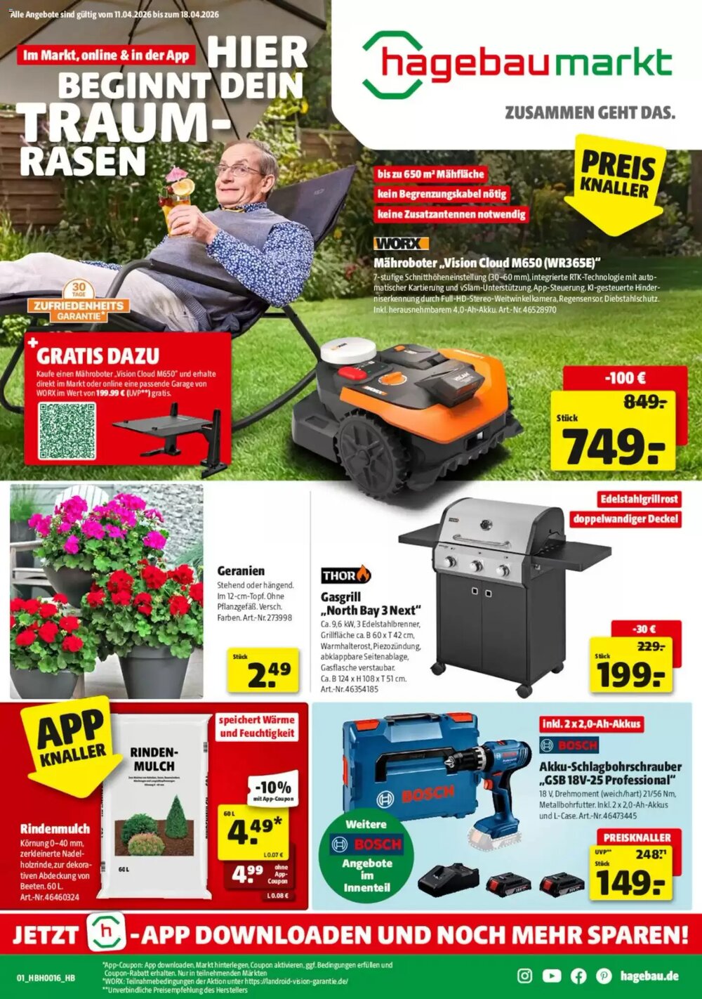 Hagebau Prospekt (ab 11.04.2026) zum Blättern - Seite 1