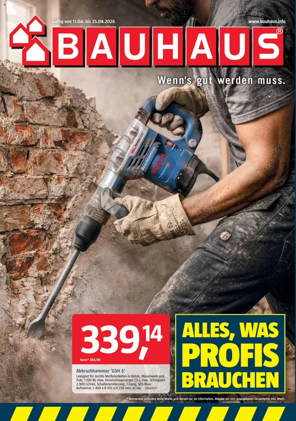 Bauhaus Prospekt (ab 11.04.2026) zum Blättern - Seite 1