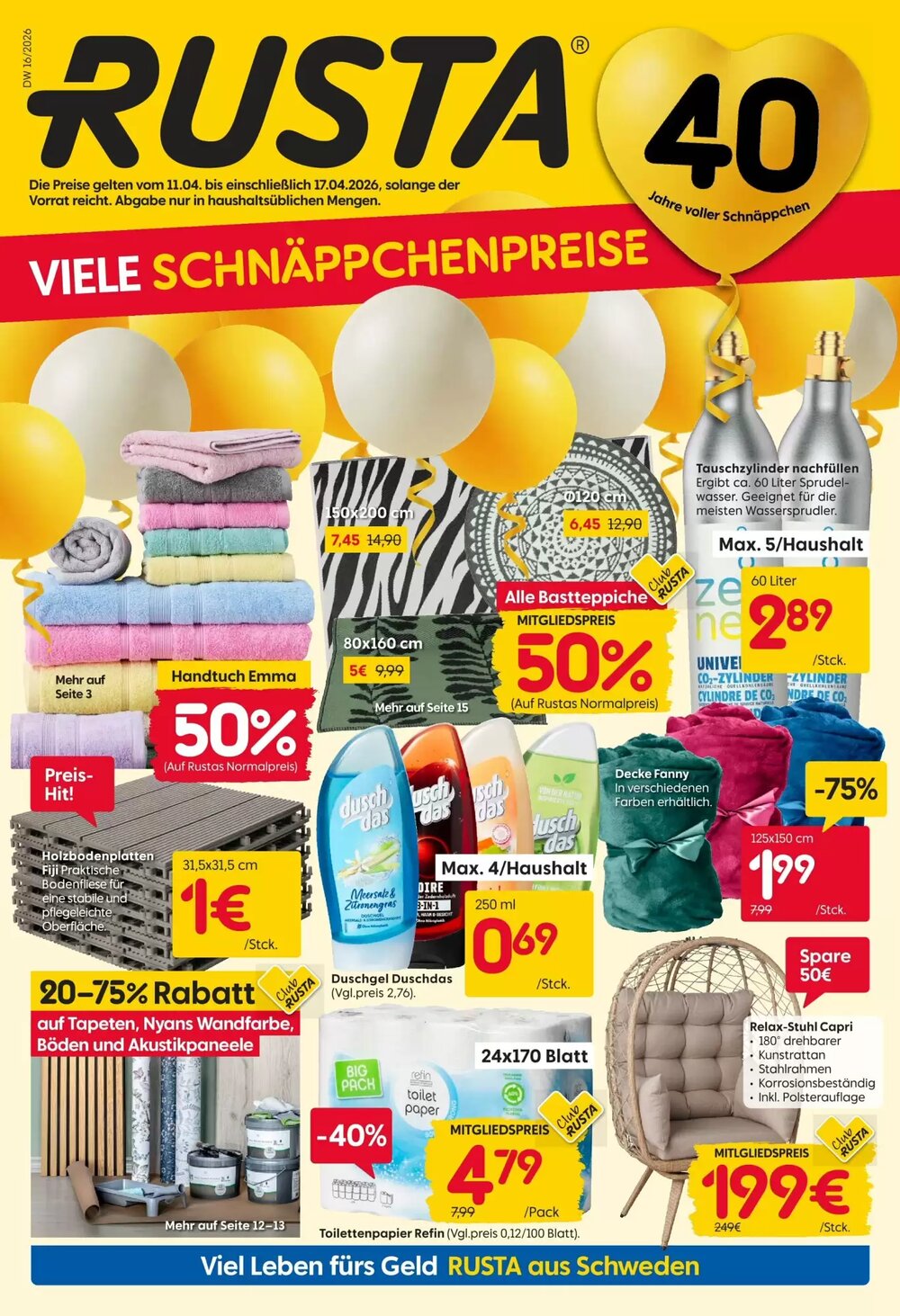 Rusta Prospekt (ab 11.04.2026) zum Blättern - Seite 1
