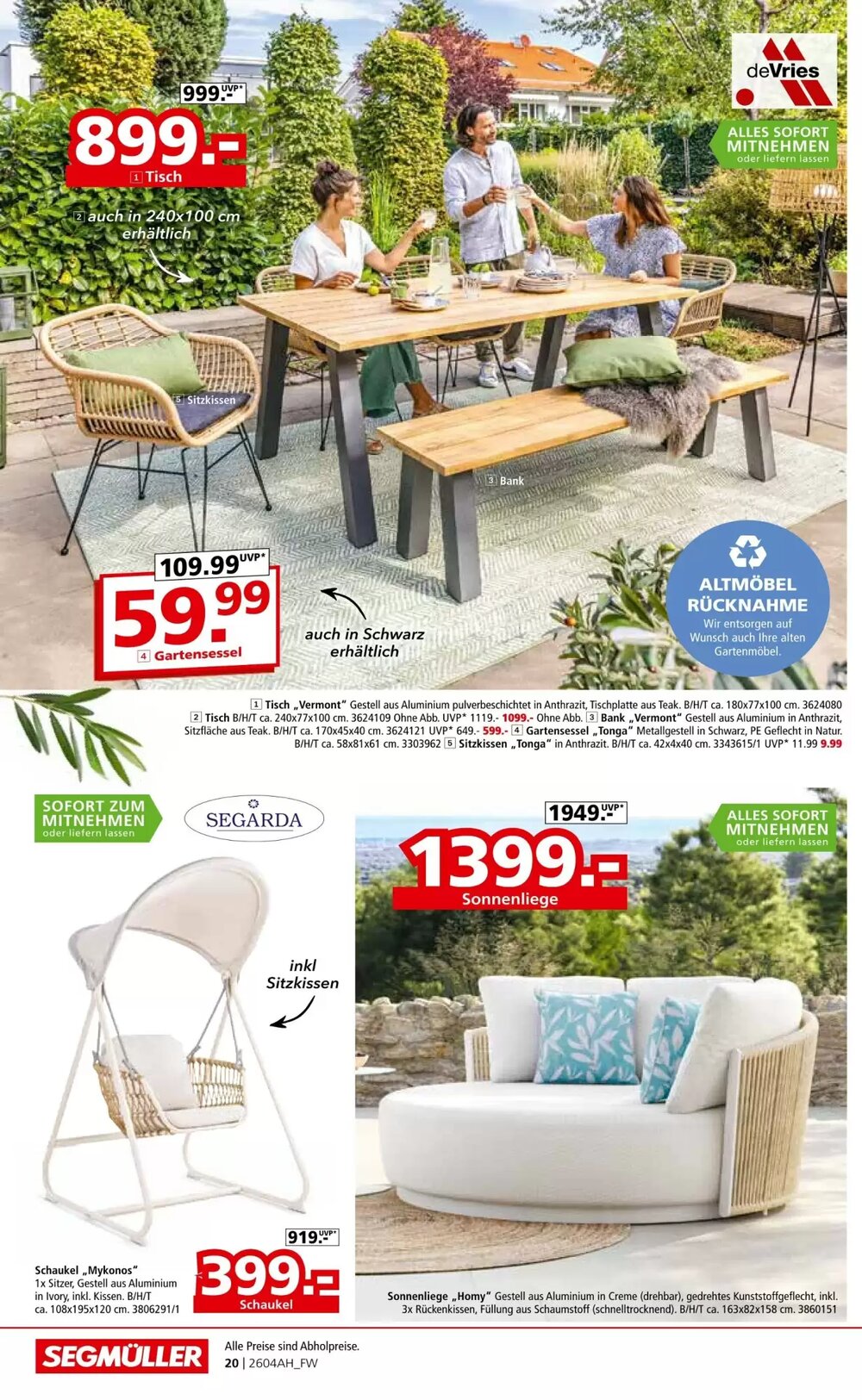 Segmüller Prospekt (ab 11.04.2026) zum Blättern - Seite 20