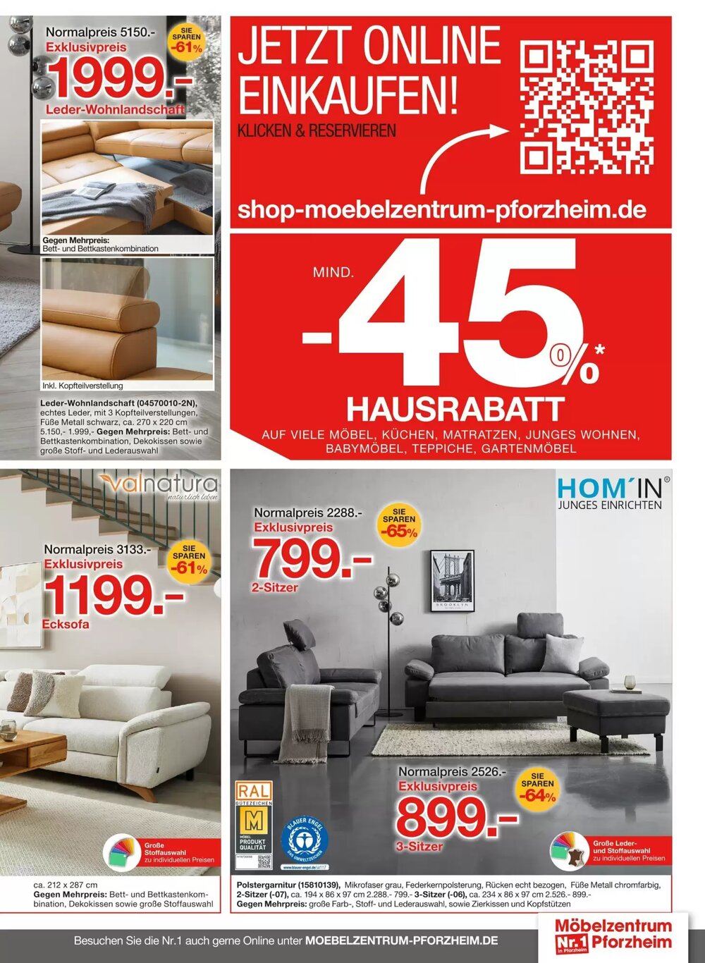 Möbelzentrum Pforzheim Prospekt (ab 11.04.2026) zum Blättern - Seite 15