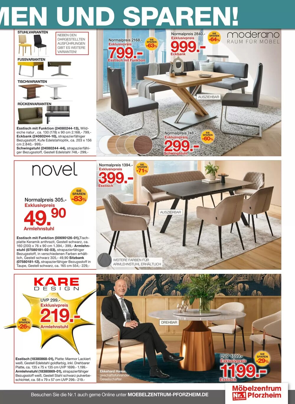 Möbelzentrum Pforzheim Prospekt (ab 11.04.2026) zum Blättern - Seite 17