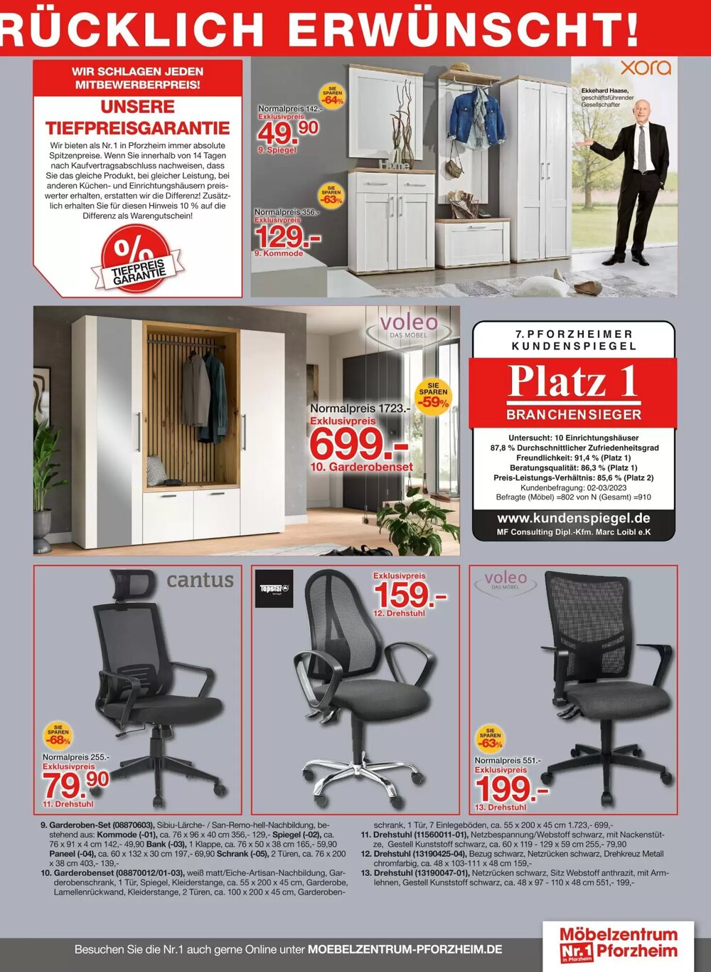 Möbelzentrum Pforzheim Prospekt (ab 11.04.2026) zum Blättern - Seite 19