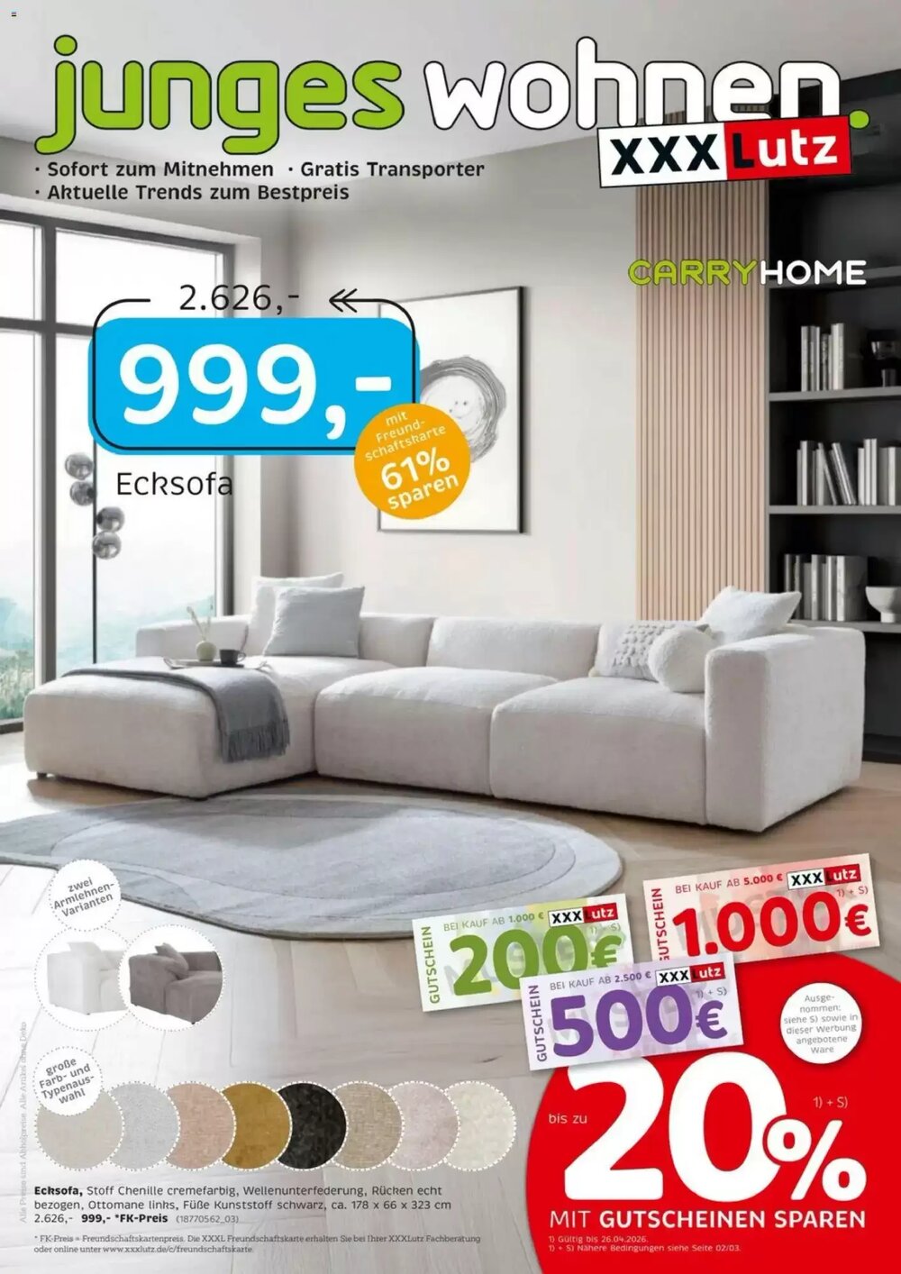 XXXLutz Prospekt (ab 11.04.2026) zum Blättern - Seite 1