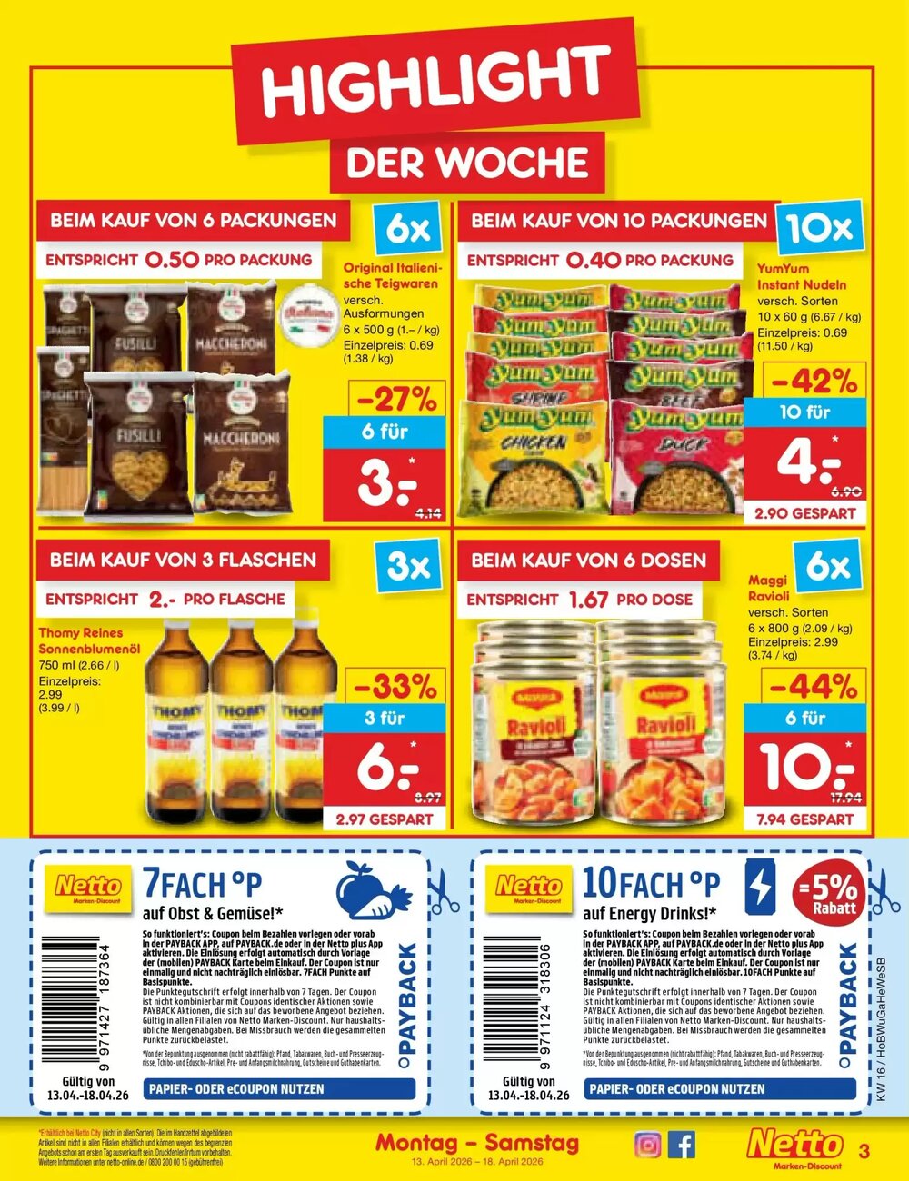 Netto Marken-Discount Prospekt (ab 12.04.2026) zum Blättern - Seite 3