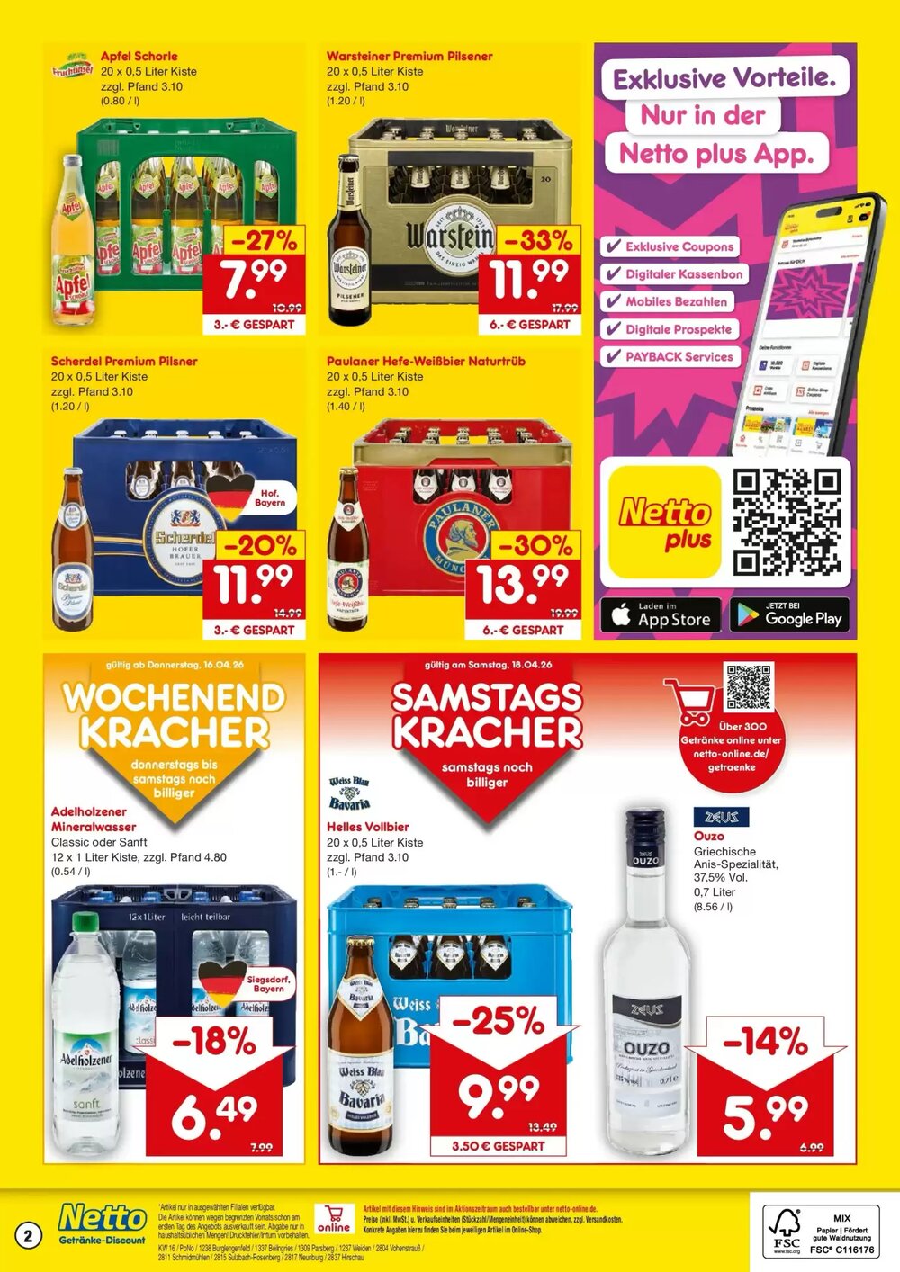 Netto Getränke Discount Prospekt (ab 12.04.2026) zum Blättern - Seite 2