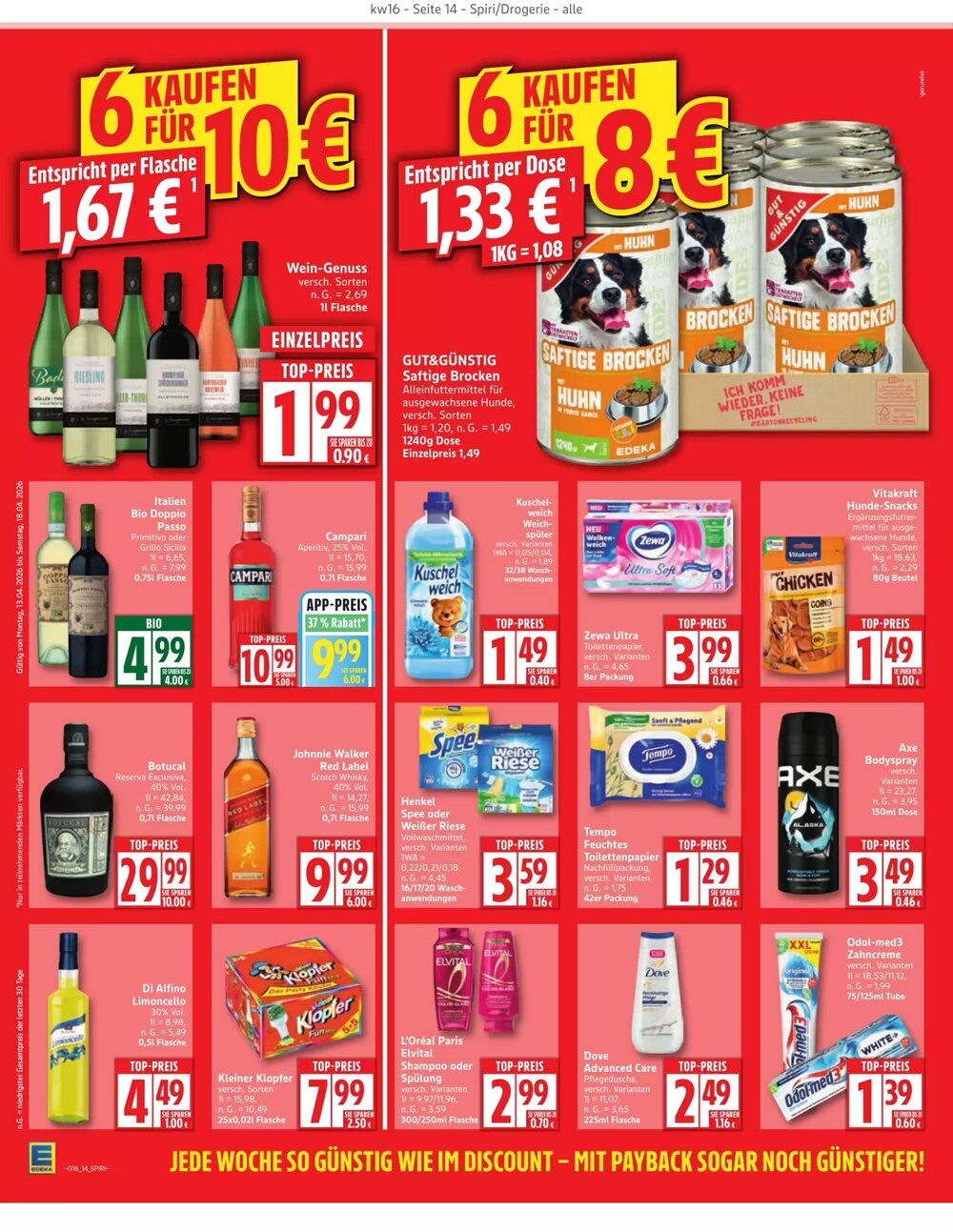 Edeka Prospekt (ab 12.04.2026) zum Blättern - Seite 14