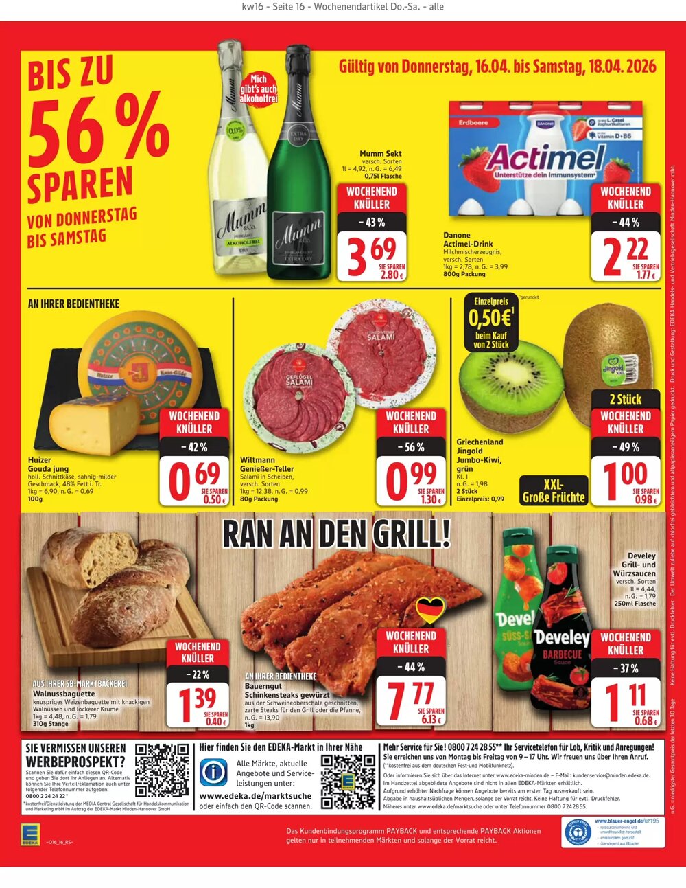Edeka Prospekt (ab 12.04.2026) zum Blättern - Seite 16