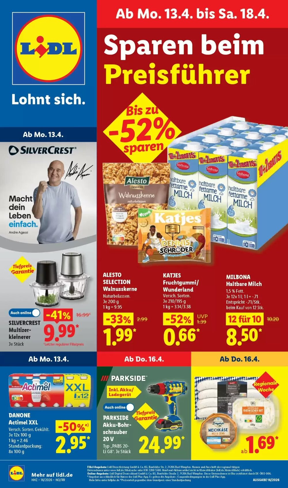 Lidl Prospekt (ab 12.04.2026) zum Blättern - Seite 1