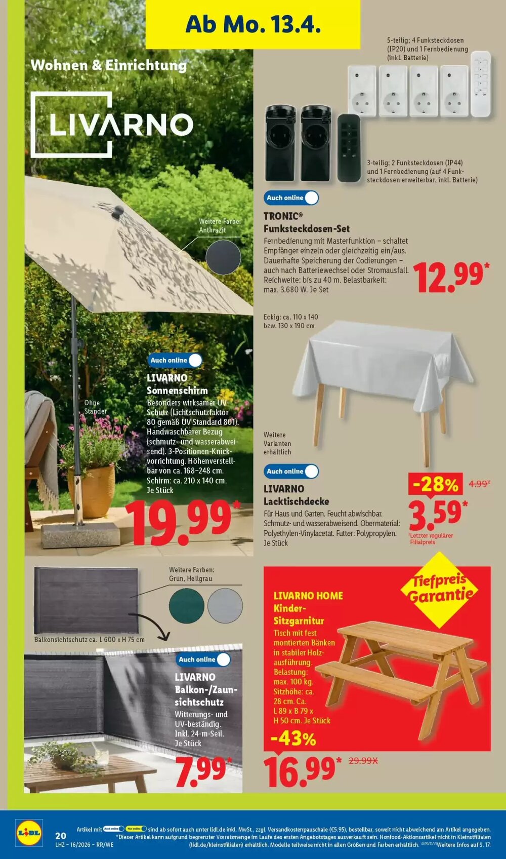 Lidl Prospekt (ab 12.04.2026) zum Blättern - Seite 34