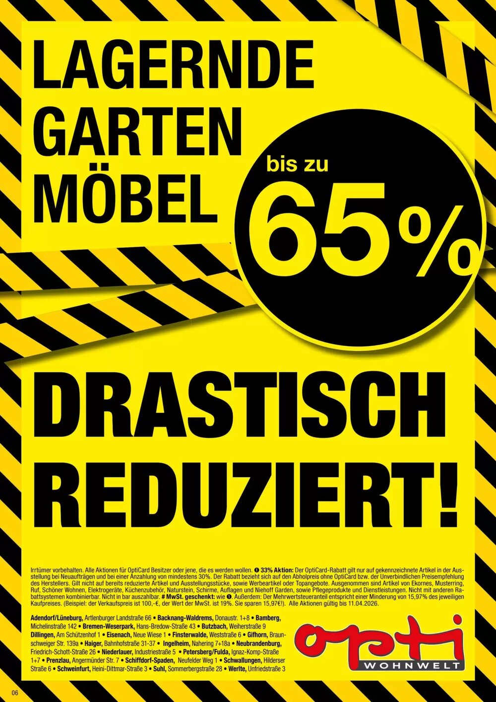 Opti Wohnwelt Prospekt (ab 12.04.2026) zum Blättern - Seite 6