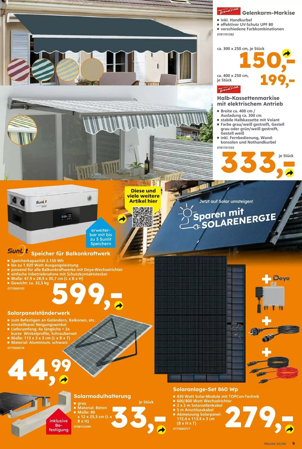 Globus Baumarkt Prospekt (ab 12.04.2026) zum Blättern - Seite 9