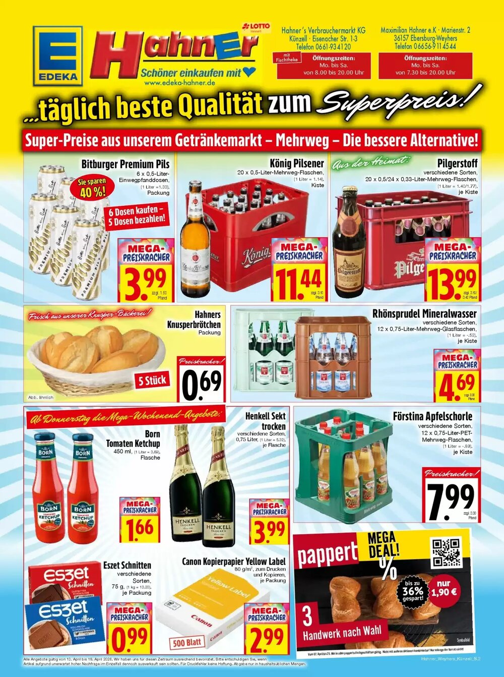 EDEKA Hahner Prospekt (ab 12.04.2026) zum Blättern - Seite 2