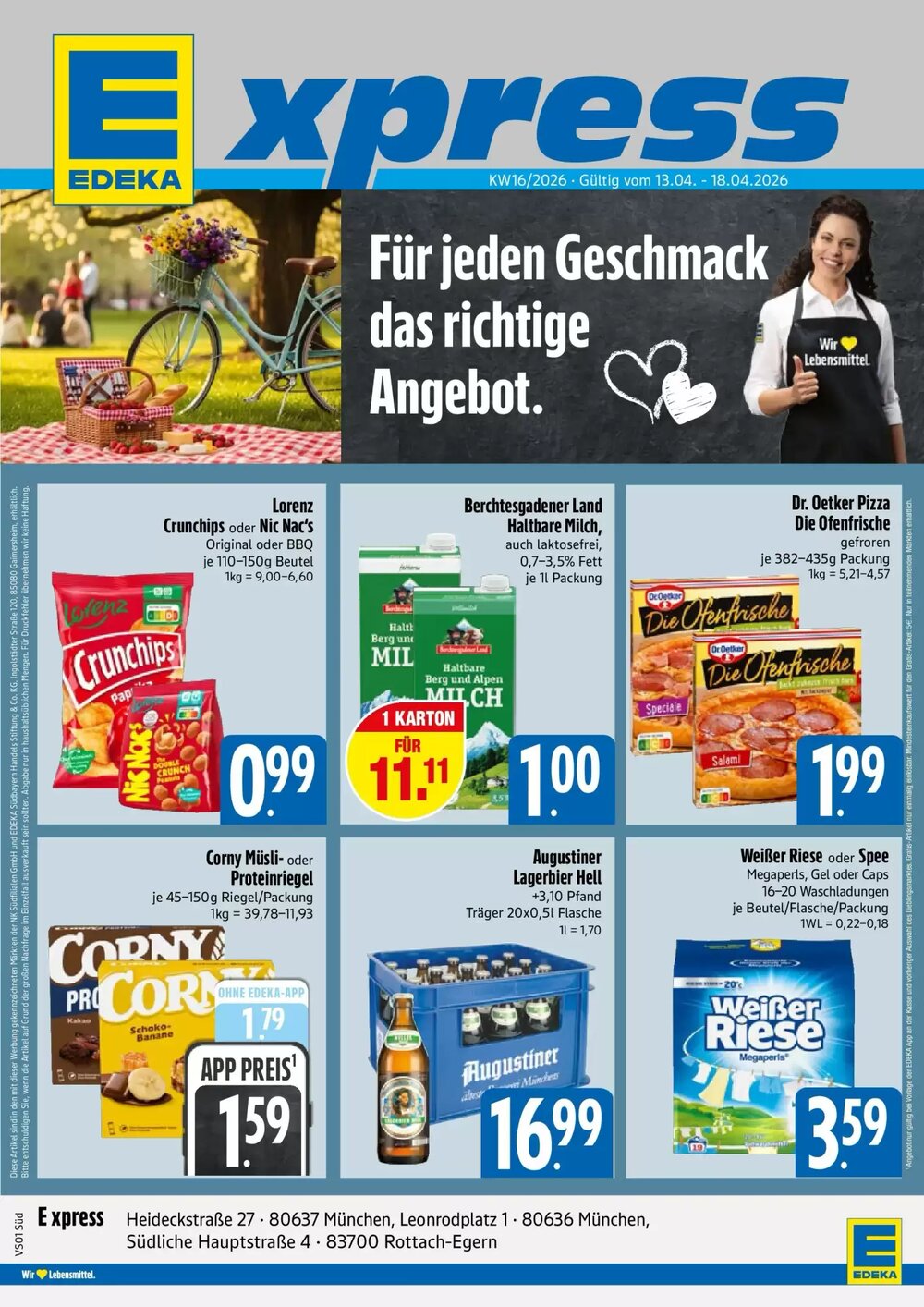 Edeka Xpress Prospekt (ab 12.04.2026) zum Blättern - Seite 1