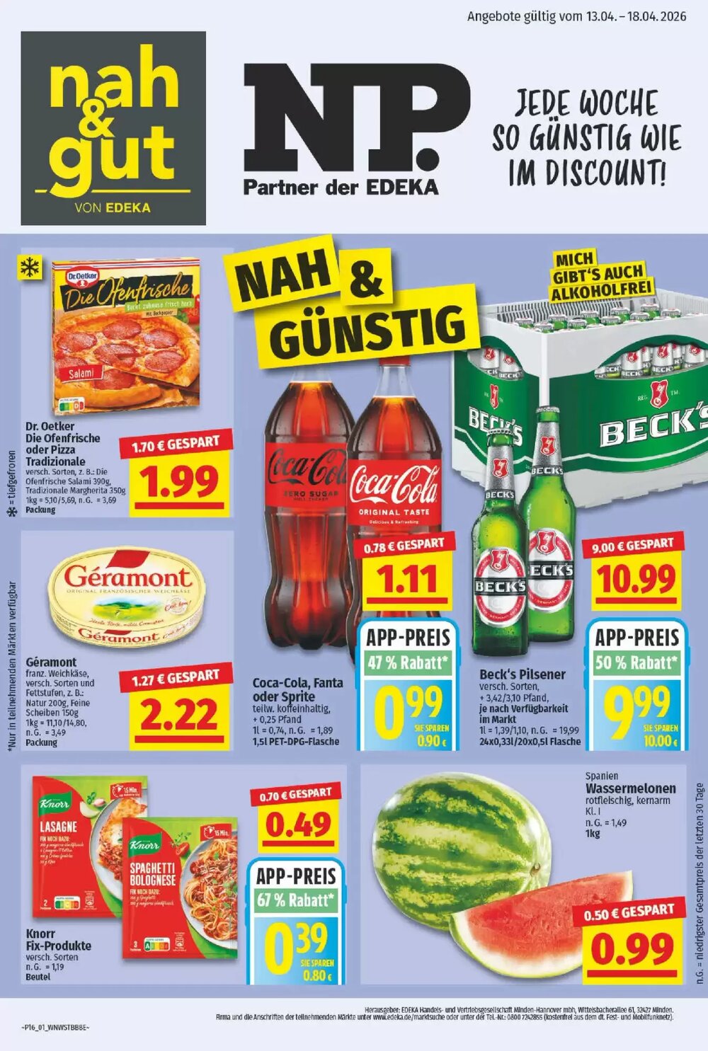 NP Discount Prospekt (ab 12.04.2026) zum Blättern - Seite 1