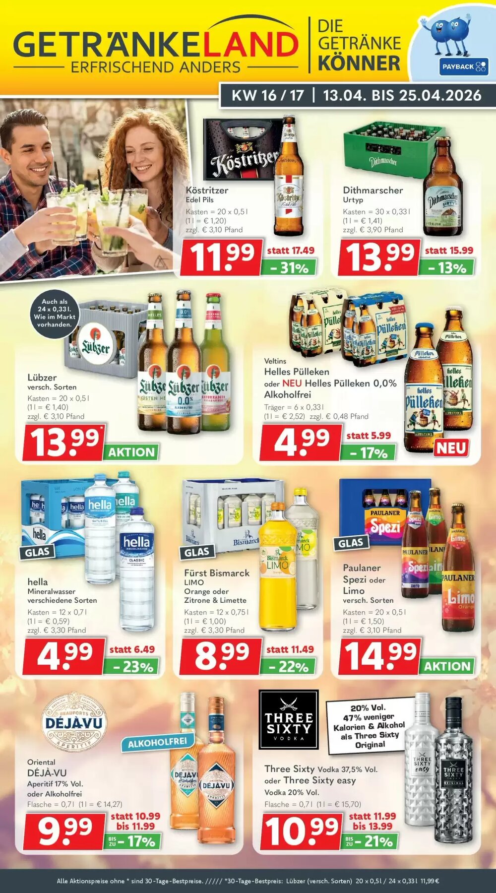 Getränkeland Prospekt (ab 12.04.2026) zum Blättern - Seite 1