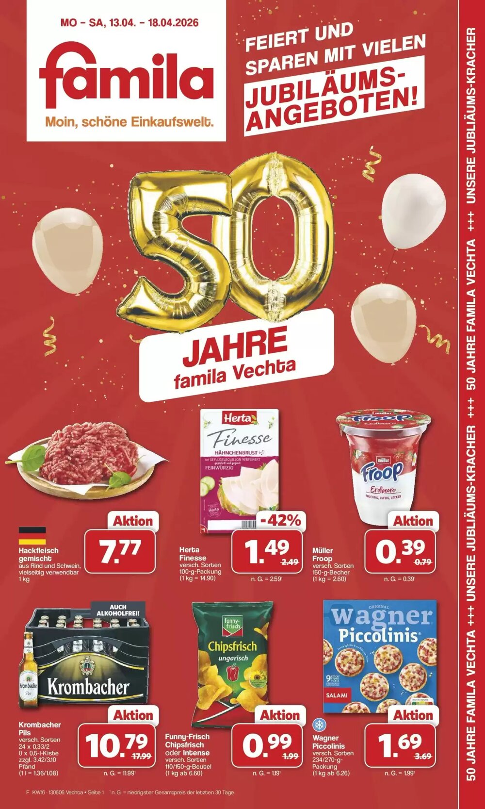 Famila Nord West Prospekt (ab 12.04.2026) zum Blättern - Seite 1