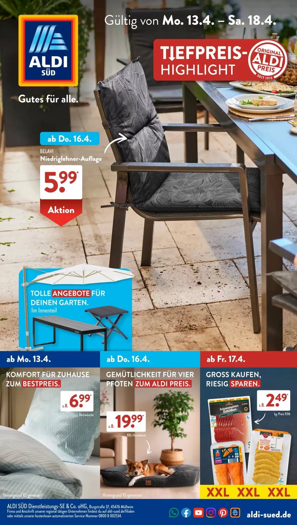 Aldi Süd Prospekt (ab 13.04.2026) zum Blättern - Seite 1