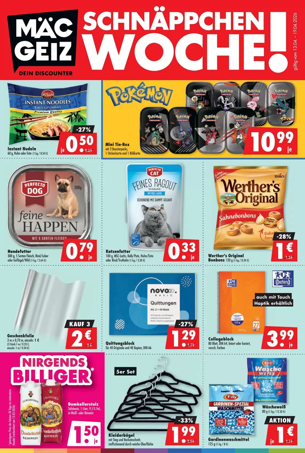 Mäc Geiz Prospekt (ab 13.04.2026) zum Blättern - Seite 1