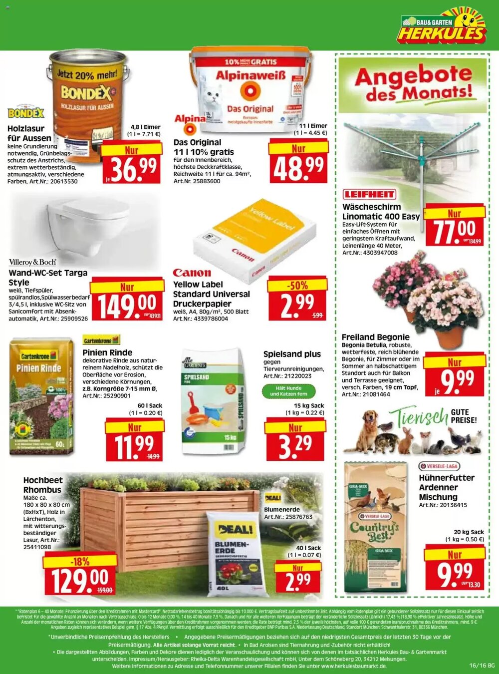 Edeka Herkules Prospekt (ab 13.04.2026) zum Blättern - Seite 16
