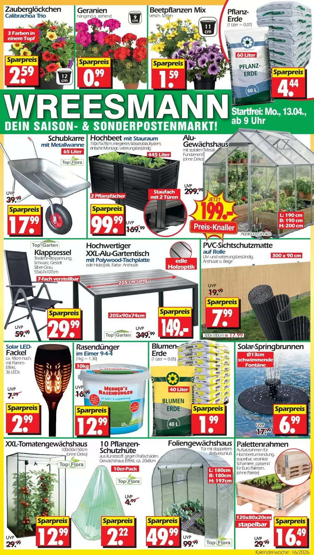 Wreesmann Prospekt (ab 13.04.2026) zum Blättern - Seite 1