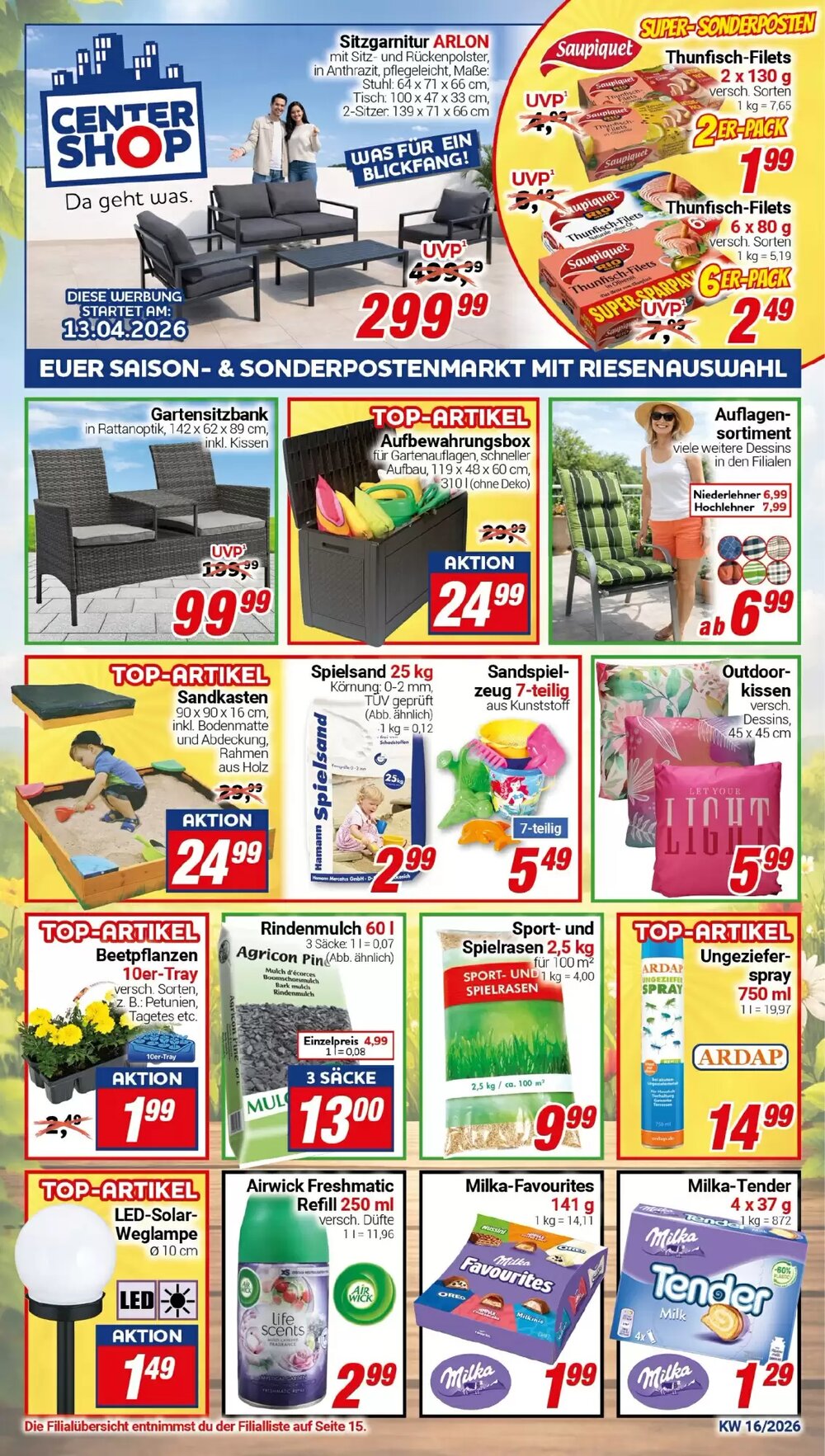 CENTERSHOP Prospekt (ab 13.04.2026) zum Blättern - Seite 1