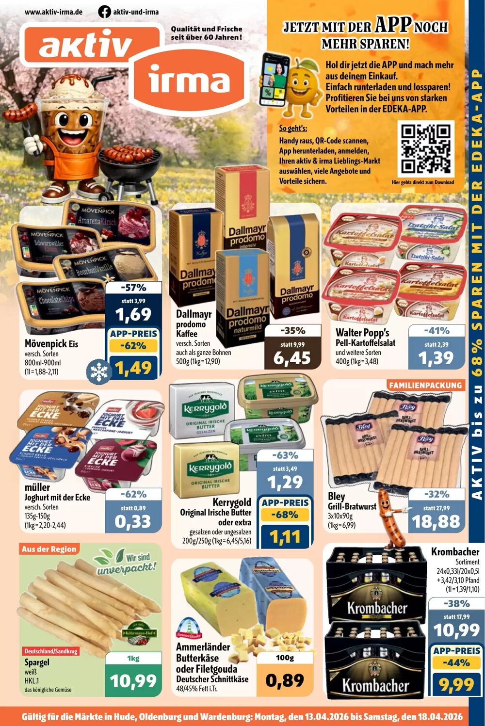 Aktiv Irma Prospekt (ab 13.04.2026) zum Blättern - Seite 1