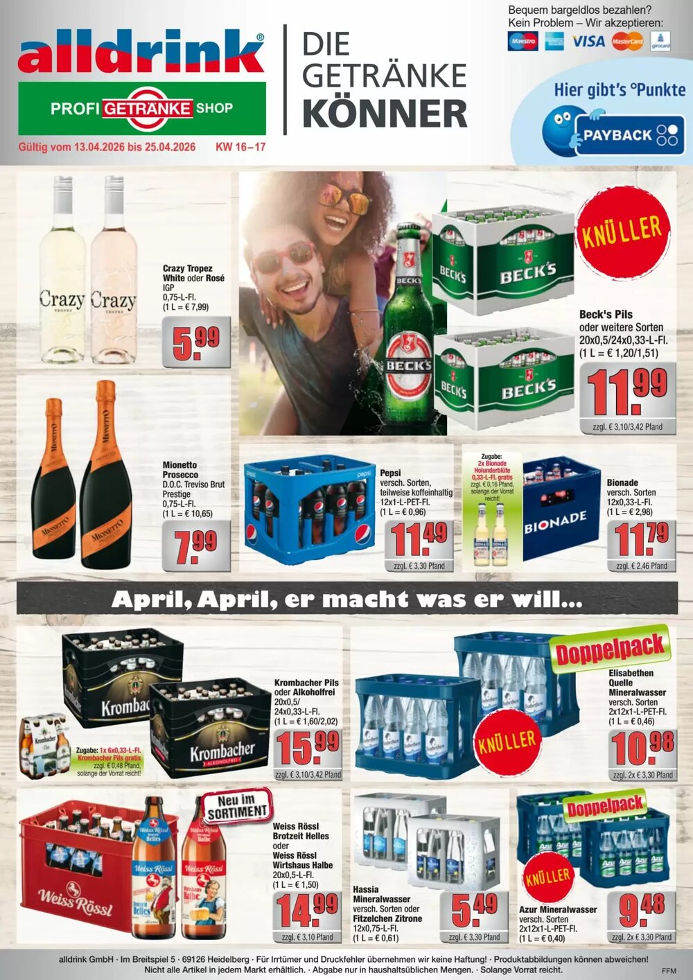 alldrink Prospekt (ab 13.04.2026) zum Blättern - Seite 1