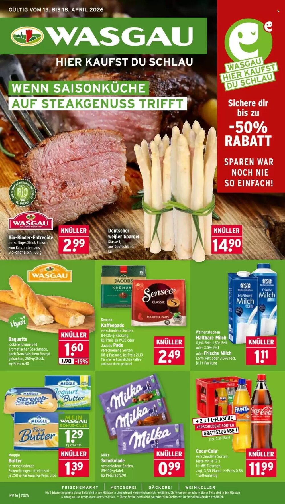 Wasgau Prospekt (ab 13.04.2026) zum Blättern - Seite 1