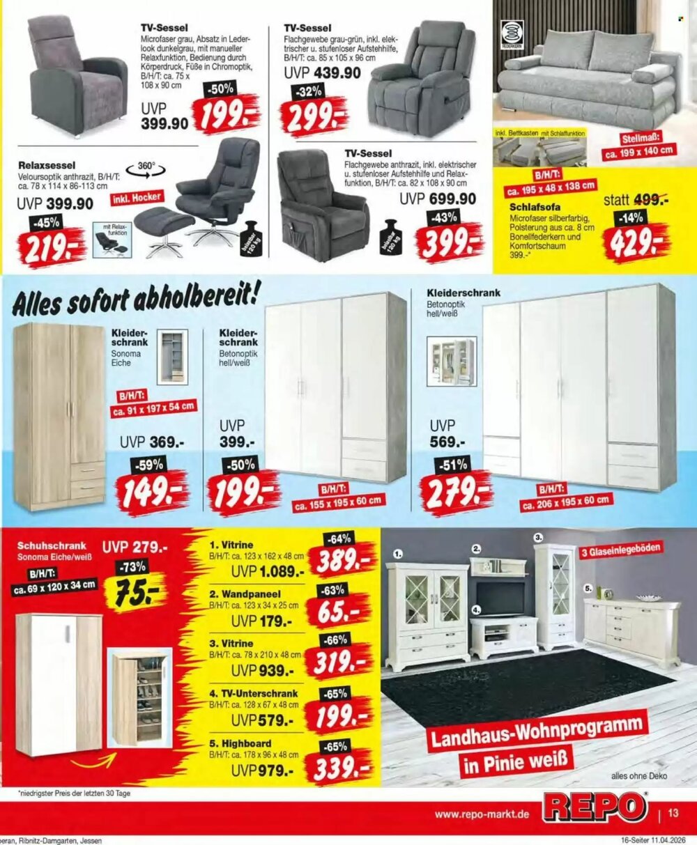 Repo Markt Prospekt (ab 13.04.2026) zum Blättern - Seite 13