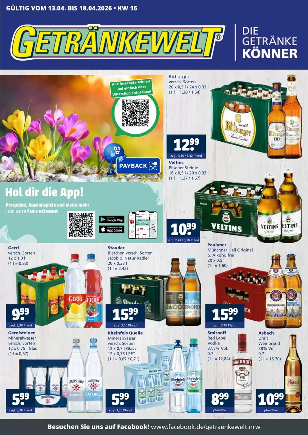 Getränkewelt Prospekt (ab 13.04.2026) zum Blättern - Seite 1