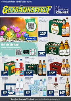 Getränkewelt Prospekt (ab 13.04.2026) zum Blättern