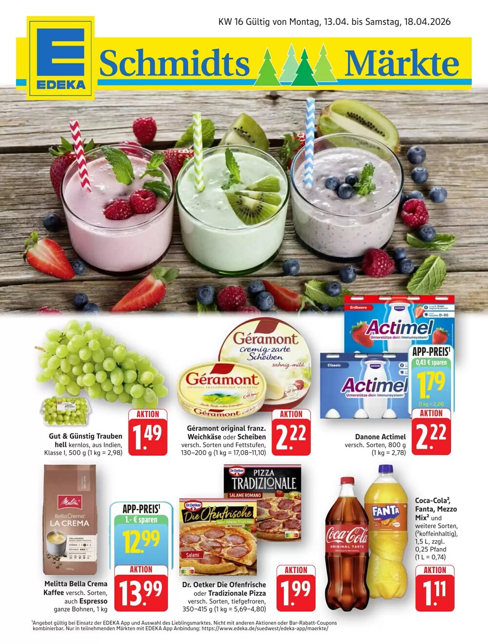 Schmidt's Märkte Prospekt (ab 13.04.2026) zum Blättern - Seite 1