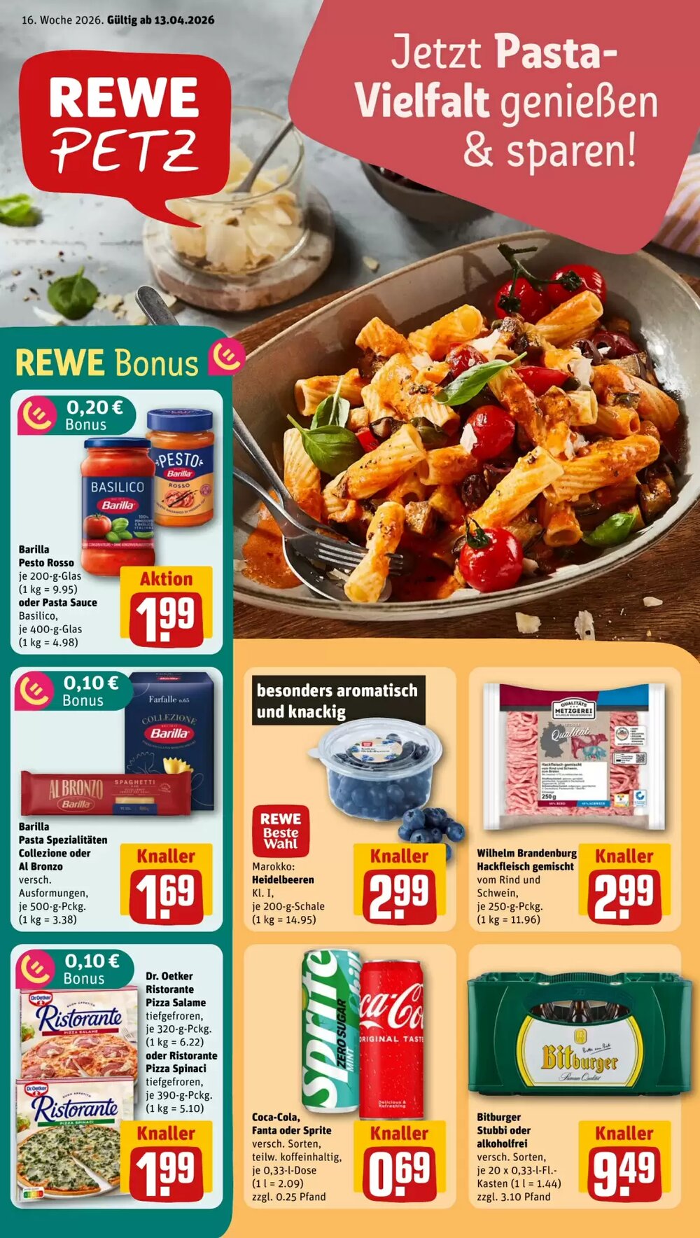 REWE PETZ Prospekt (ab 13.04.2026) zum Blättern - Seite 1