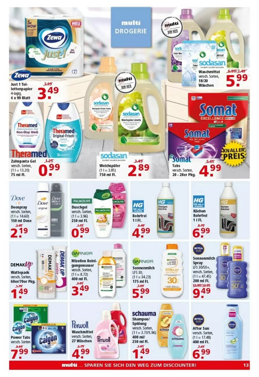 Multi Markt Prospekt (ab 13.04.2026) zum Blättern - Seite 13