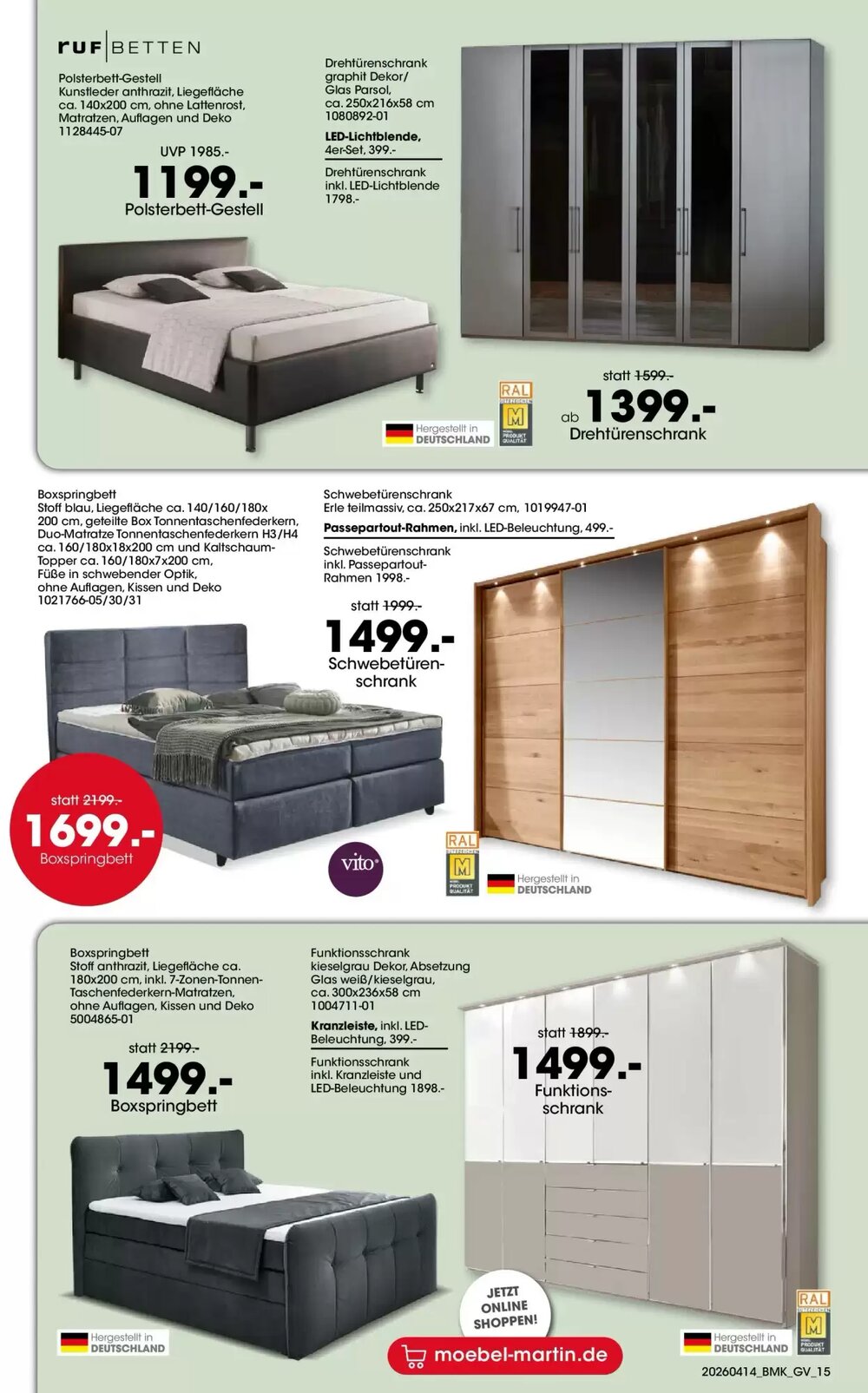 Möbel Martin Prospekt (ab 13.04.2026) zum Blättern - Seite 15