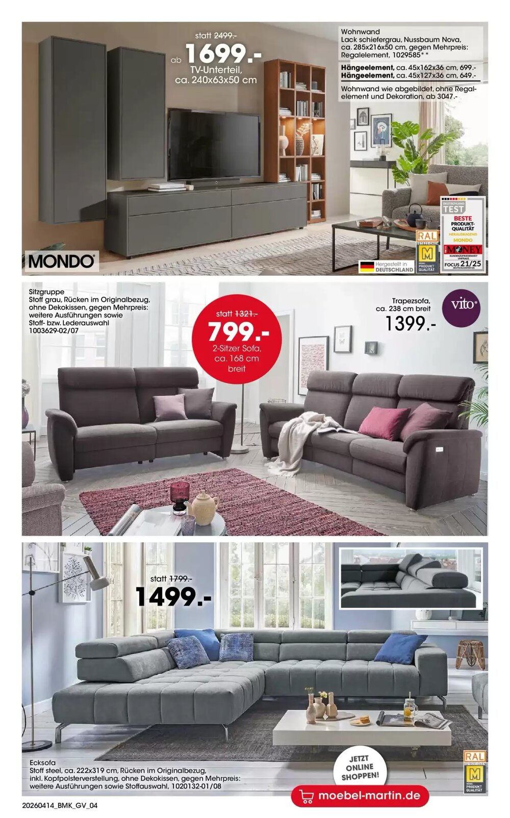 Möbel Martin Prospekt (ab 13.04.2026) zum Blättern - Seite 4
