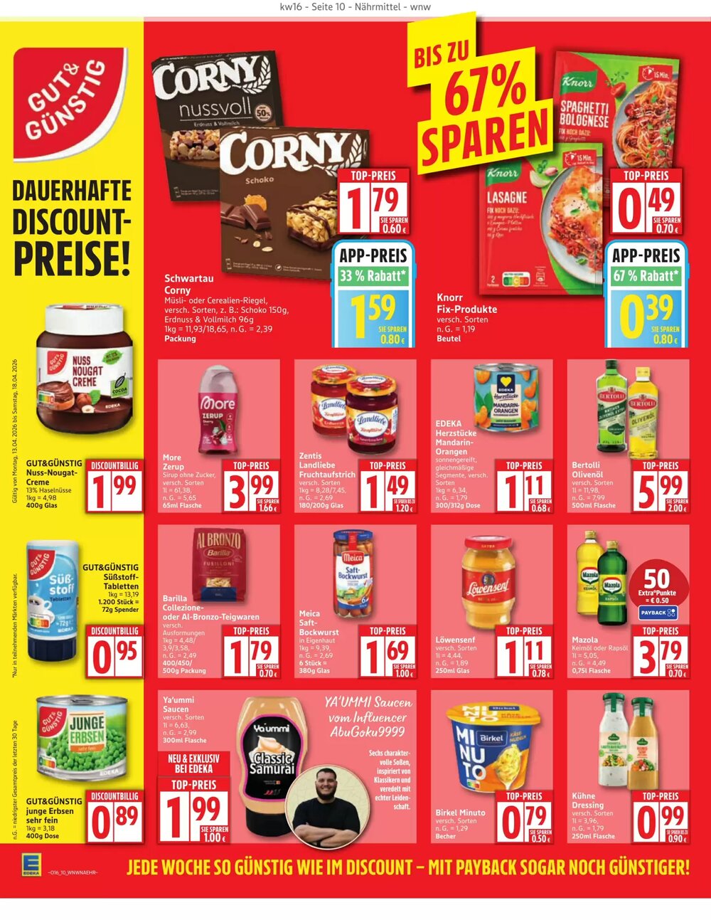 Edeka Aktiv Markt Prospekt (ab 13.04.2026) zum Blättern - Seite 10