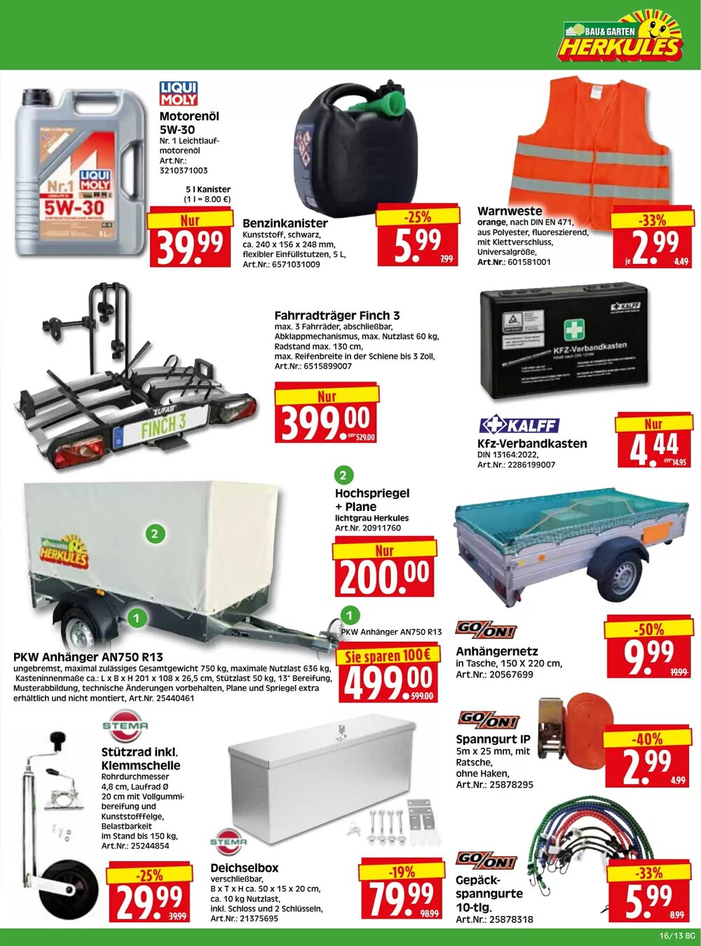 Herkules Baumarkt Prospekt (ab 13.04.2026) zum Blättern - Seite 13