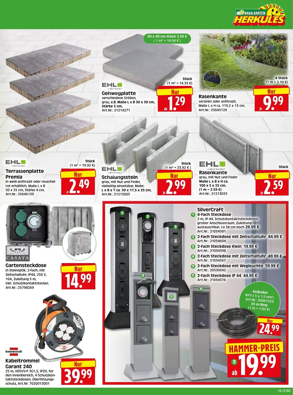 Herkules Baumarkt Prospekt (ab 13.04.2026) zum Blättern - Seite 9