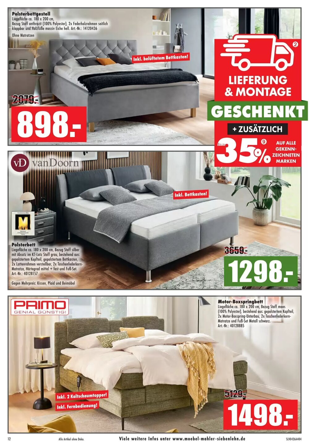 Möbel Mahler Prospekt (ab 15.04.2026) zum Blättern - Seite 12