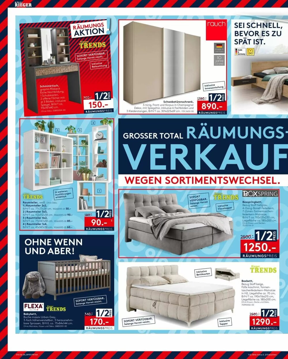 Möbel Rieger Prospekt (ab 15.04.2026) zum Blättern - Seite 4