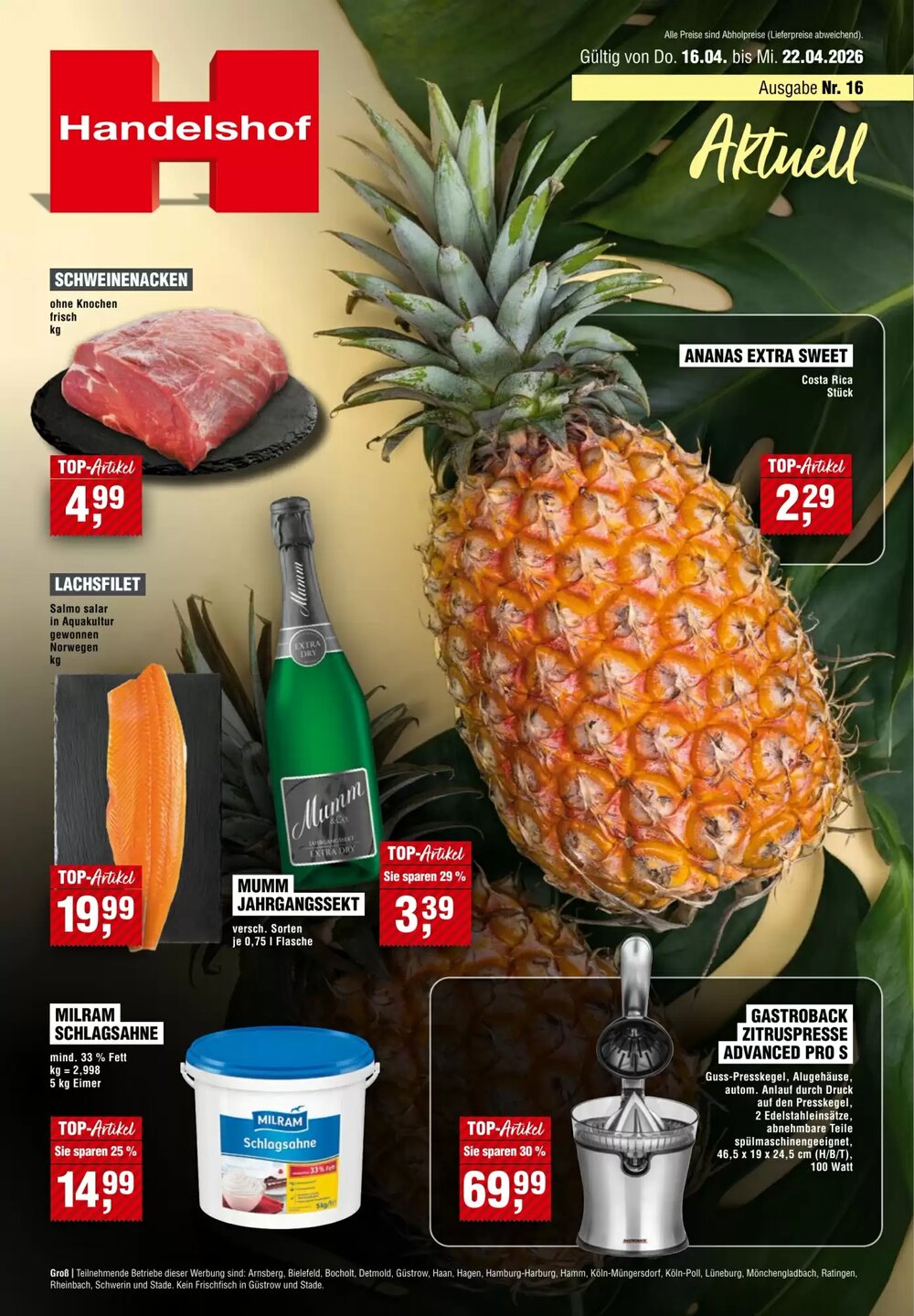 Handelshof Prospekt (ab 16.04.2026) zum Blättern - Seite 1