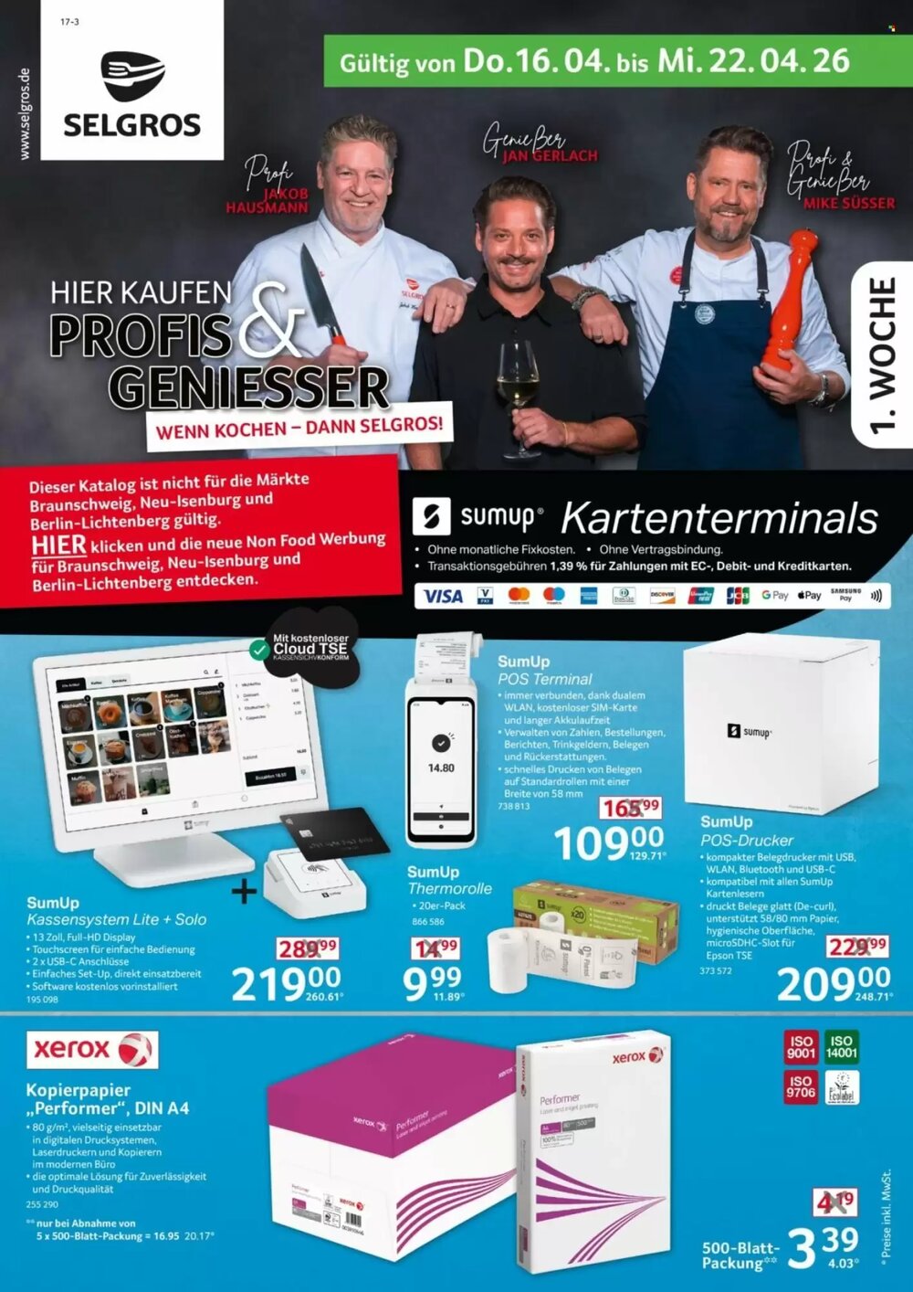 Selgros Prospekt (ab 16.04.2026) zum Blättern - Seite 1